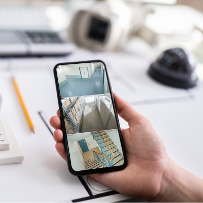 Seattle security camera feed on cell phone